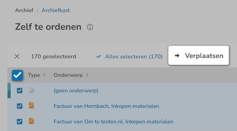 Archief-bulk actie kopie